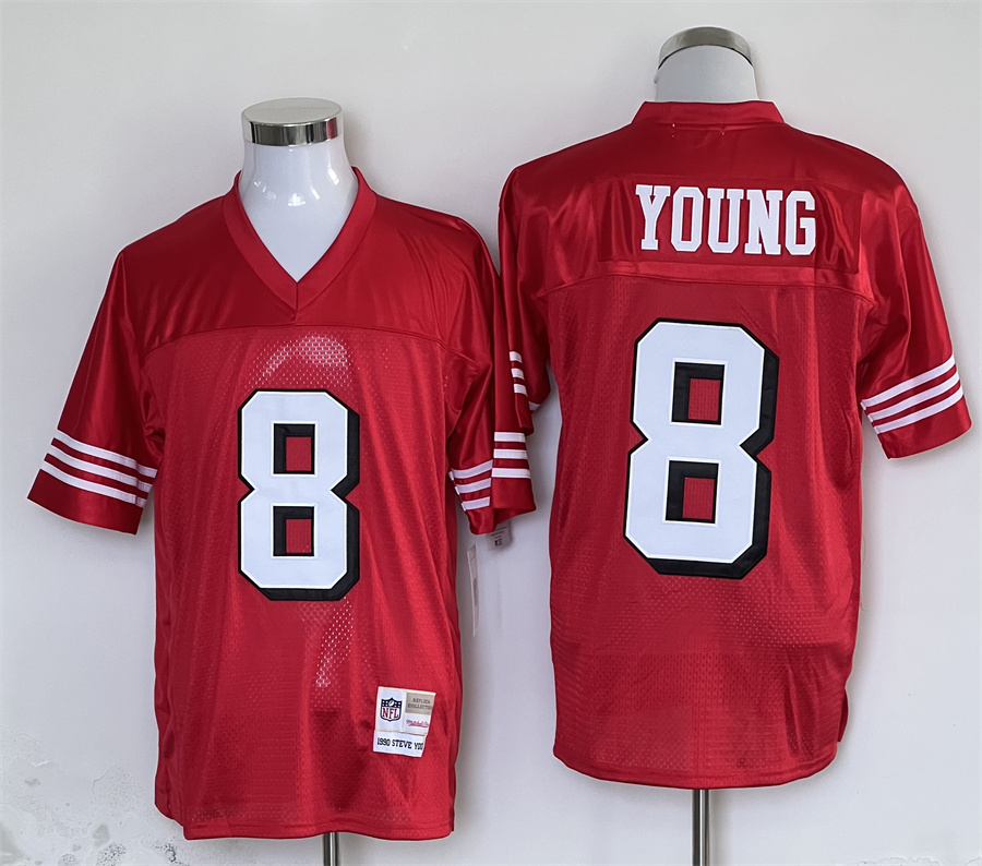 Men's San Francisco 49ers Steve Young Mitchell & Ness Scarlet Legacy Jersey